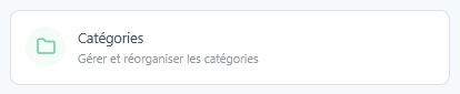 Bouton Catégories