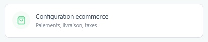 Bouton Configuration ecommerce