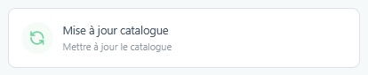 Bouton Mise à jour catalogue